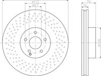 Disc frana MERCEDES-BENZ S-CLASS limuzina (W220), MERCEDES-BENZ CL-CLASS cupe (C215) - TEXTAR 92124200