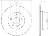 Disc frana MERCEDES-BENZ S-CLASS limuzina (W220), MERCEDES-BENZ CL-CLASS cupe (C215) - MINTEX MDC1427