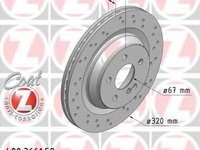 Disc frana MERCEDES-BENZ S-CLASS limuzina (W221), MERCEDES-BENZ S-CLASS cupe (C216) - ZIMMERMANN 400.3661.52