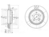 Disc frana MERCEDES-BENZ S-CLASS (W220) (1998 - 2005) DELPHI BG3726