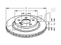 Disc frana MERCEDES-BENZ S-CLASS W220 TOPRAN 401387