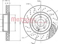 Disc frana MERCEDES-BENZ S-CLASS W221 METZGER 6110233