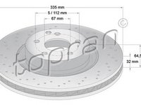 Disc frana MERCEDES-BENZ S-CLASS W221 TOPRAN 408242