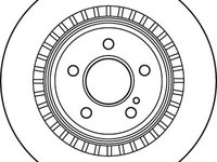 Disc frana MERCEDES-BENZ S-CLASS W222 V222 X222 TRW DF4916S