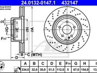 Disc frana MERCEDES-BENZ SL R129 ATE 24013201471