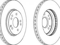 Disc frana MERCEDES-BENZ SL R129 FERODO DDF268