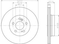 Disc frana MERCEDES-BENZ SL (R129), MERCEDES-BENZ E-CLASS limuzina (W124), MERCEDES-BENZ E-CLASS limuzina (W210) - HELLA PAGID 8DD 355 103-421