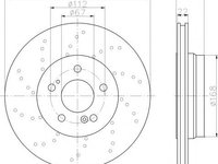 Disc frana MERCEDES-BENZ SL (R129) - TEXTAR 92123900