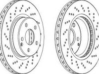 Disc frana MERCEDES-BENZ SL R230 FERODO DDF1427