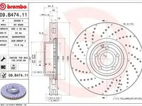 Disc frana MERCEDES-BENZ SL R231 BREMBO 09B47411