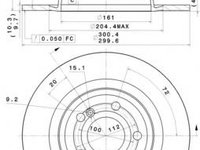 Disc frana MERCEDES-BENZ SLK (R172) - BREMBO 08.B741.41