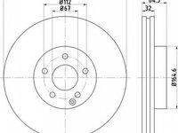 Disc frana MERCEDES-BENZ SLK R172 TEXTAR 92163503