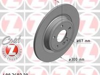 Disc frana MERCEDES-BENZ SLK (R172) - ZIMMERMANN 400.3682.20