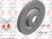 Disc frana MERCEDES-BENZ SLK (R172) - ZIMMERMANN 400.3681.20