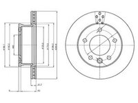 Disc frana MERCEDES-BENZ SPRINTER 2-t bus 901 902 DELPHI BG4067