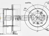 Disc frana MERCEDES-BENZ SPRINTER 2-t platou sasiu 901 902 BREMSI DBA931S