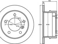 Disc frana MERCEDES-BENZ SPRINTER 3-t bus (903), VW LT Mk II bus (2DB, 2DE, 2DK), VW LT Mk II caroserie (2DA, 2DD, 2DH) - JURID 567771J