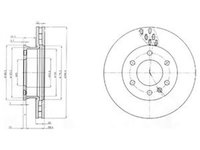 Disc frana MERCEDES-BENZ SPRINTER 3-t bus 906 DELPHI BG4032