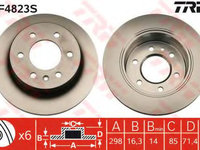 Disc frana MERCEDES-BENZ SPRINTER 3-t bus (906) (2006 - 2020) TRW DF4823S