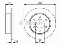 Disc frana MERCEDES-BENZ SPRINTER 3-t caroserie (906) (2006 - 2020) BOSCH 0 986 479 S05