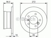 Disc frana MERCEDES-BENZ SPRINTER 4-t platou sasiu 904 BOSCH 0986478433