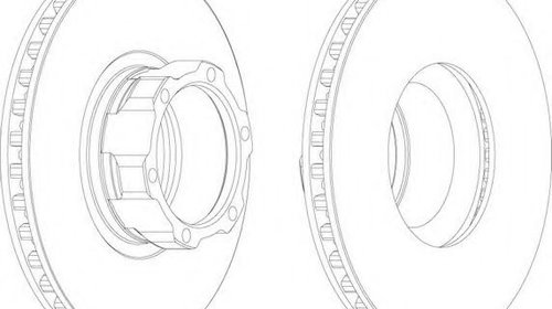 Disc frana MERCEDES-BENZ T2/LN1 platou / sasi