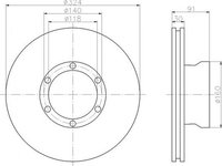 Disc frana MERCEDES-BENZ T2 LN1 platou sasiu TEXTAR 93087600