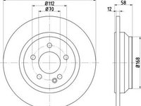 Disc frana MERCEDES-BENZ V-CLASS W447 HELLA 8DD355122441