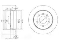 Disc frana MERCEDES-BENZ VANEO (414) (2002 - 2005) DELPHI BG3710