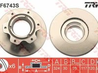 Disc frana MERCEDES-BENZ VARIO cabina cu motor TRW DF6743S