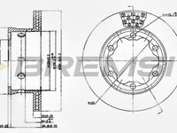 Disc frana MERCEDES-BENZ VARIO caroserie inchisa combi BREMSI DB0191V