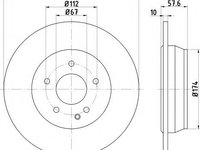 Disc frana MERCEDES-BENZ VIANO (W639) (2003 - 2016) TEXTAR 93123503