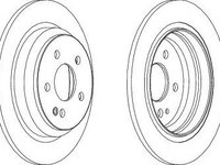 Disc frana MERCEDES-BENZ VIANO (W639) (2003 - 2016) FERODO DDF1234