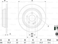 Disc frana MERCEDES-BENZ VIANO W639 BOSCH 0 986 479 138