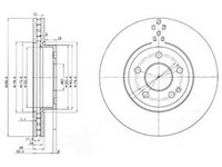 Disc frana MERCEDES-BENZ VIANO W639 DELPHI BG3838