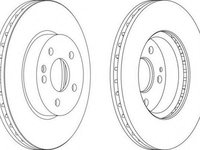 Disc frana MERCEDES-BENZ VIANO (W639), MERCEDES-BENZ VITO bus (W639), MERCEDES-BENZ VITO / MIXTO caroserie (W639) - FERODO DDF1203