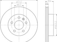 Disc frana MERCEDES-BENZ VITO bus (638), MERCEDES-BENZ VITO caroserie (638), MERCEDES-BENZ V-CLASS (638/2) - MINTEX MDC1038