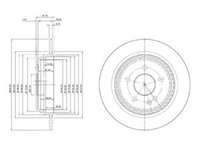 Disc frana MERCEDES-BENZ VITO bus (W639) (2003 - 2020) DELPHI BG3969