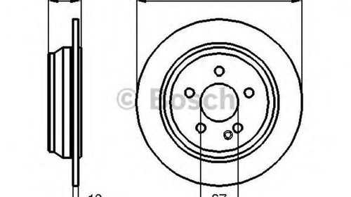 Disc frana MERCEDES-BENZ VITO bus W639 BOSCH 