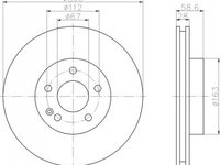 Disc frana MERCEDES-BENZ VITO bus W639 TEXTAR 93123403