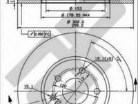 Disc frana MERCEDES-BENZ VITO caroserie W447 METZGER 24835