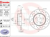 Disc frana MERCEDES C-CLASS T-Model (S203) (2001 - 2007) BREMBO 08.7211.2X piesa NOUA