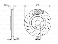 Disc frana Mercedes C-CLASS T-Model (S203) 2001-2007 #2 0986479651