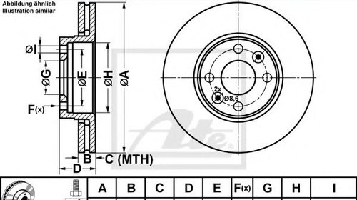 Disc frana MERCEDES CITAN Tila-Auto (415) (20