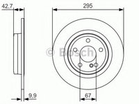 Disc frana MERCEDES CLA cupe (C117) (2013 - 2016) Bosch 0 986 479 A04