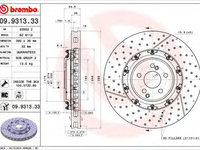 Disc frana MERCEDES CLS (C219) (2004 - 2011) BREMBO 09.9313.33 piesa NOUA