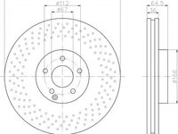 Disc frana MERCEDES CLS (C219) (2004 - 2011) TEXTAR 92120305 piesa NOUA