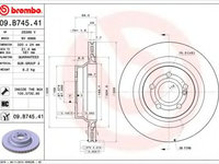 Disc frana MERCEDES CLS Shooting Brake (X218) (2012 - 2016) BREMBO 09.B745.41 piesa NOUA