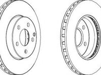 Disc frana MERCEDES E-CLASS T-Model (S211) (2003 - 2009) FERODO DDF1252C piesa NOUA