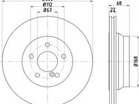 Disc frana MERCEDES E-CLASS T-Model (S212) (2009 - 2016) TEXTAR 92115505 piesa NOUA